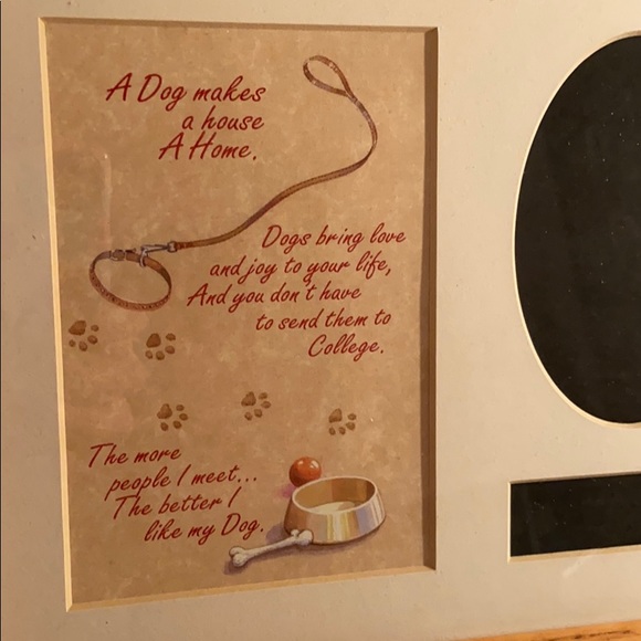 DOG Large Picture Frame Wooden - Picture 2 of 7